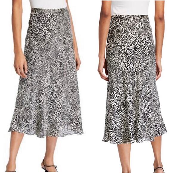 BCBGMaxAzria Leopard Print Midi Skirt Size XS - Picture 2 of 10